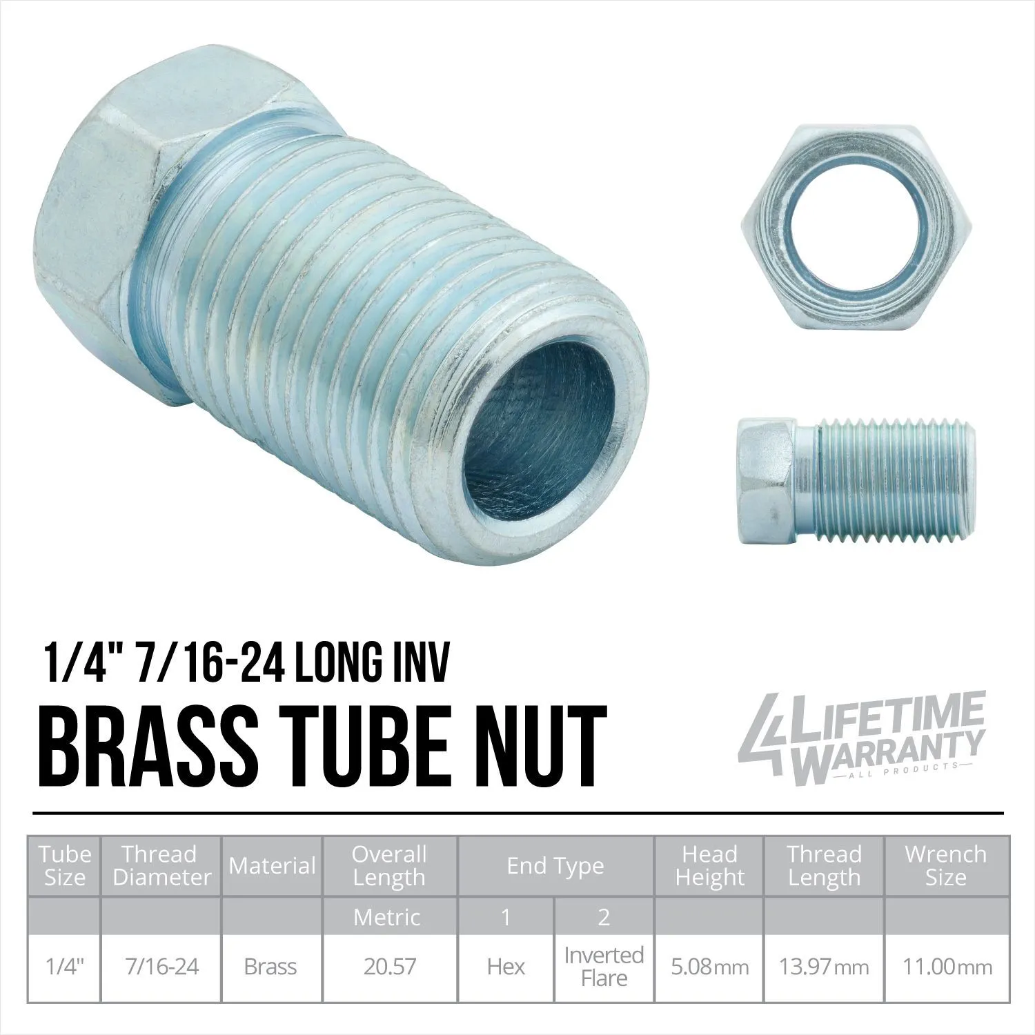 1/4"x 12' PVF-Steel Coated Coil Flared & Fitted