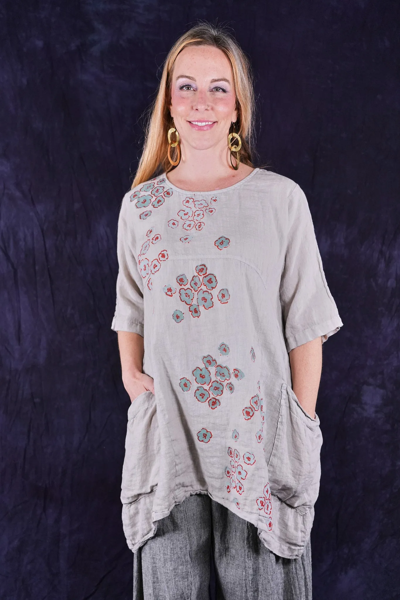 2270 Linen Urchin Tunic Clouds-P