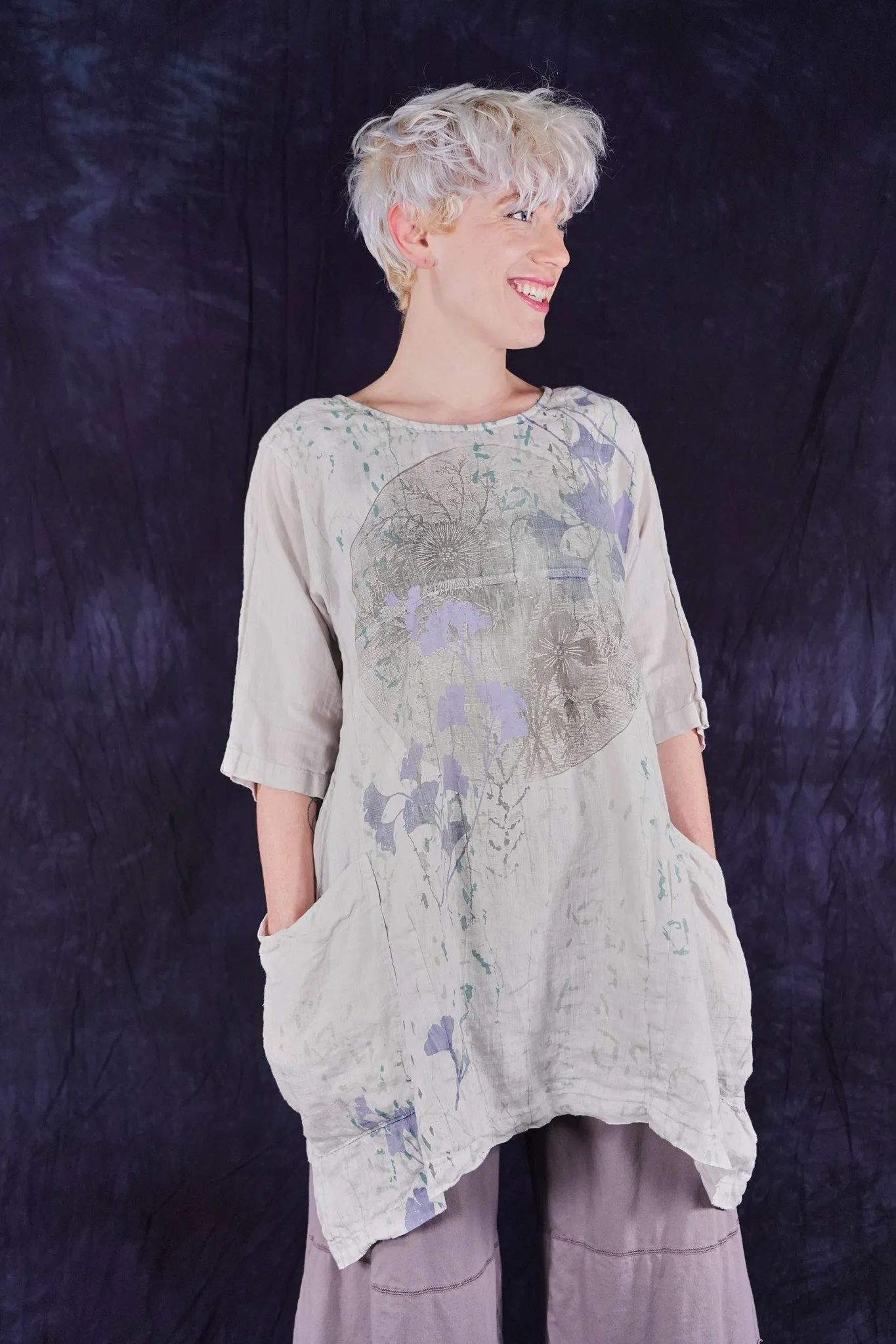 2270 Linen Urchin Tunic Pearl Smoke-P