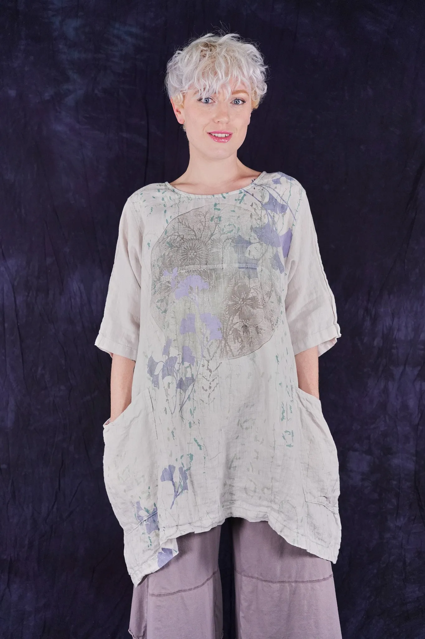 2270 Linen Urchin Tunic Pearl Smoke-P