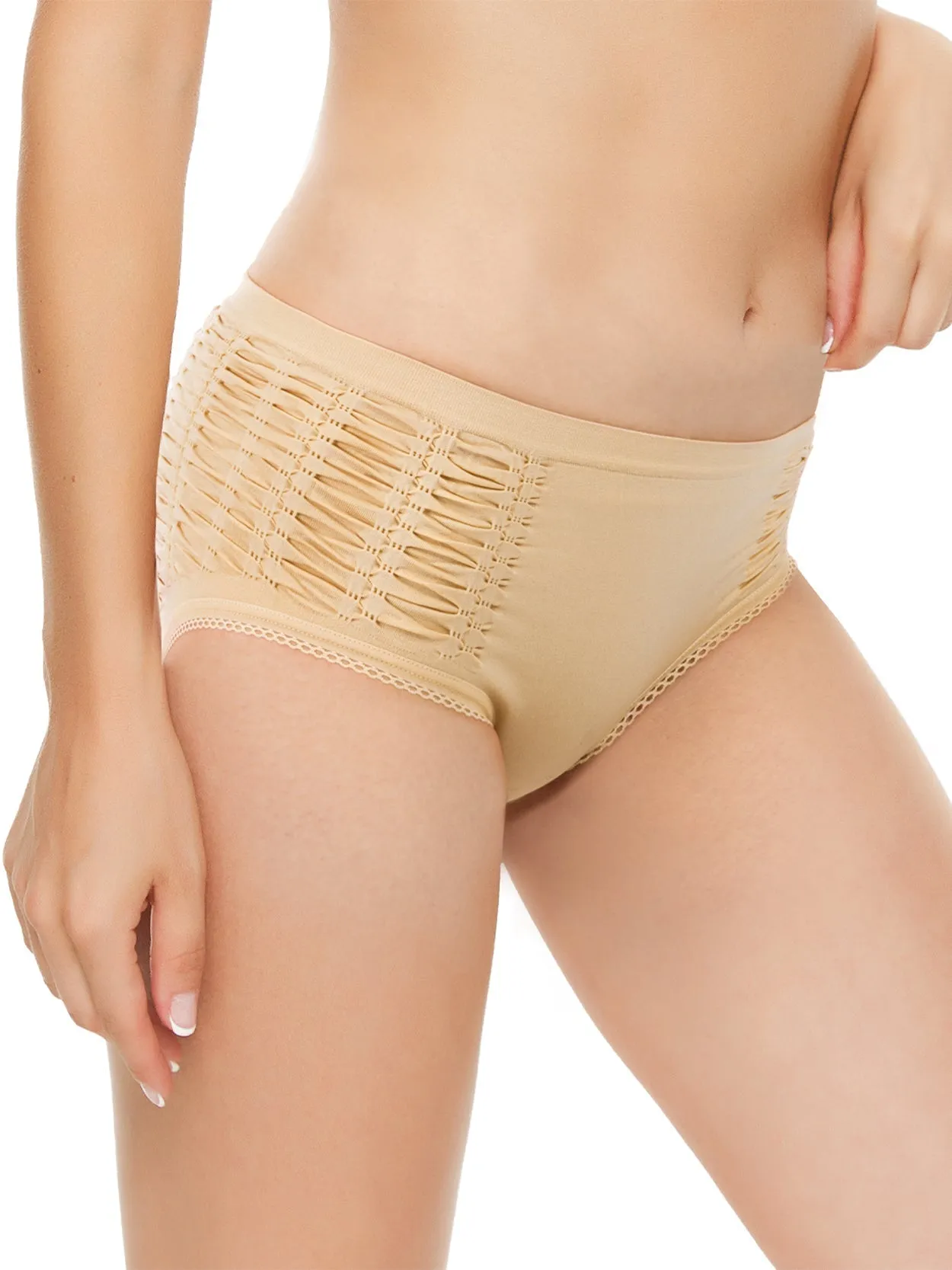 3 Pack Women Panties Comfort Hipster Panty Nude