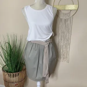 3.1 phillip lim • pleated mini skirt with tie belt