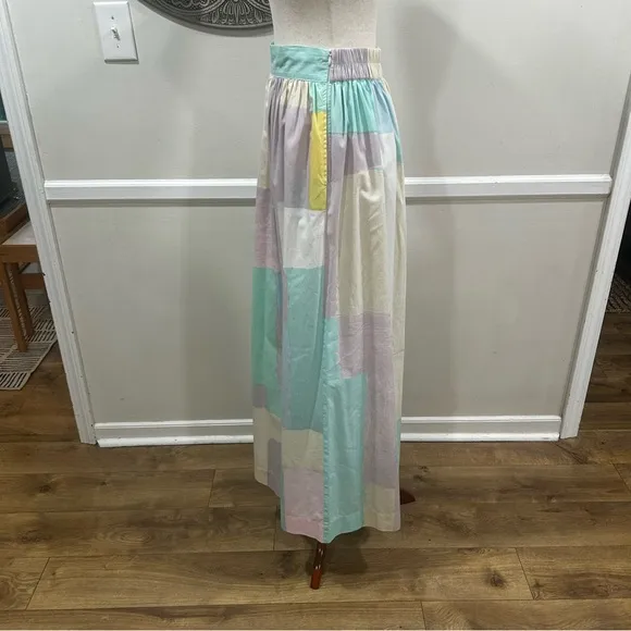 $349 S/W/F Color block maxi skirt - Size S
