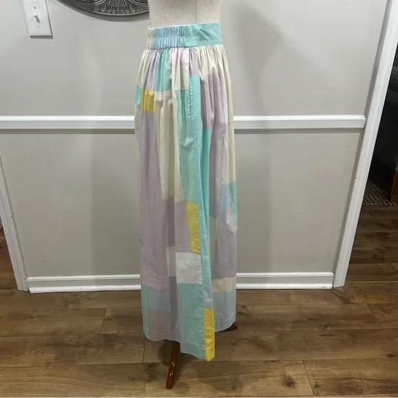 $349 S/W/F Color block maxi skirt - Size S