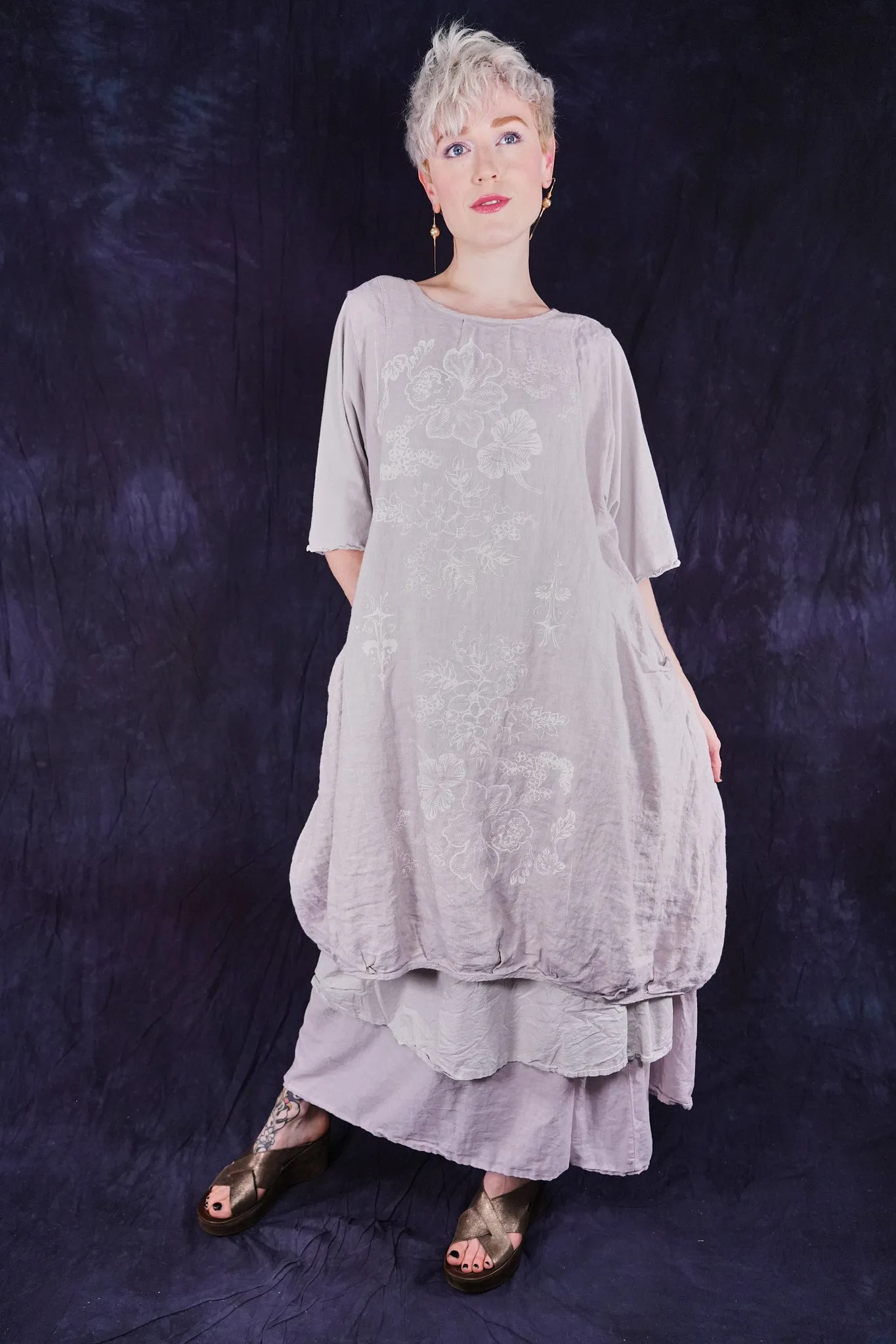 7256 Frenchtown Studio Dress Rice Paper-P