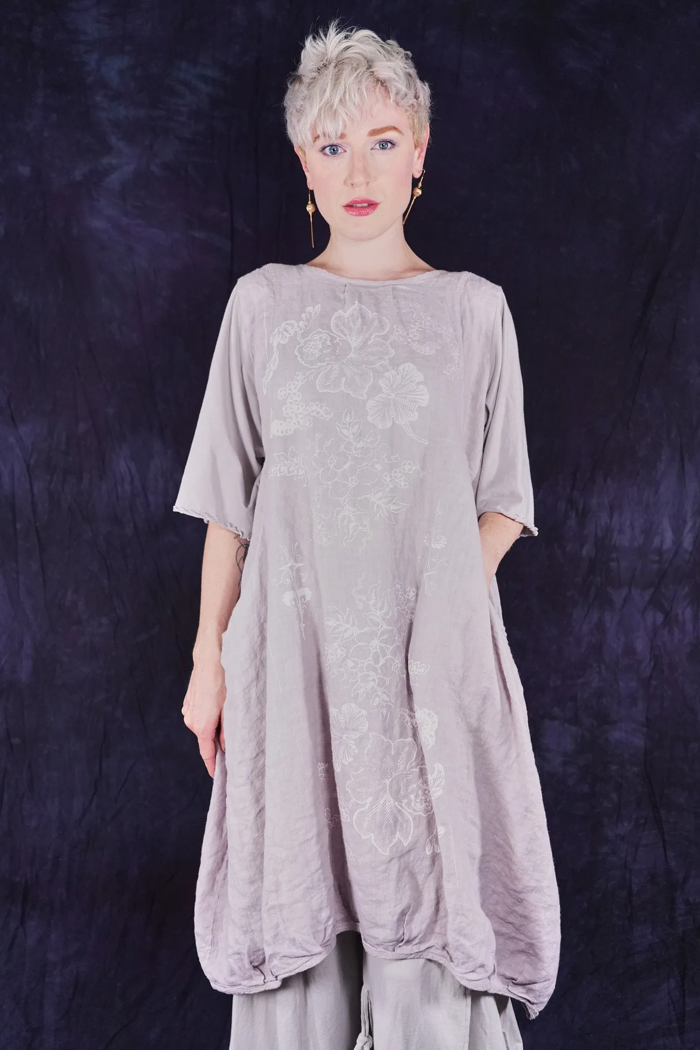 7256 Frenchtown Studio Dress Rice Paper-P