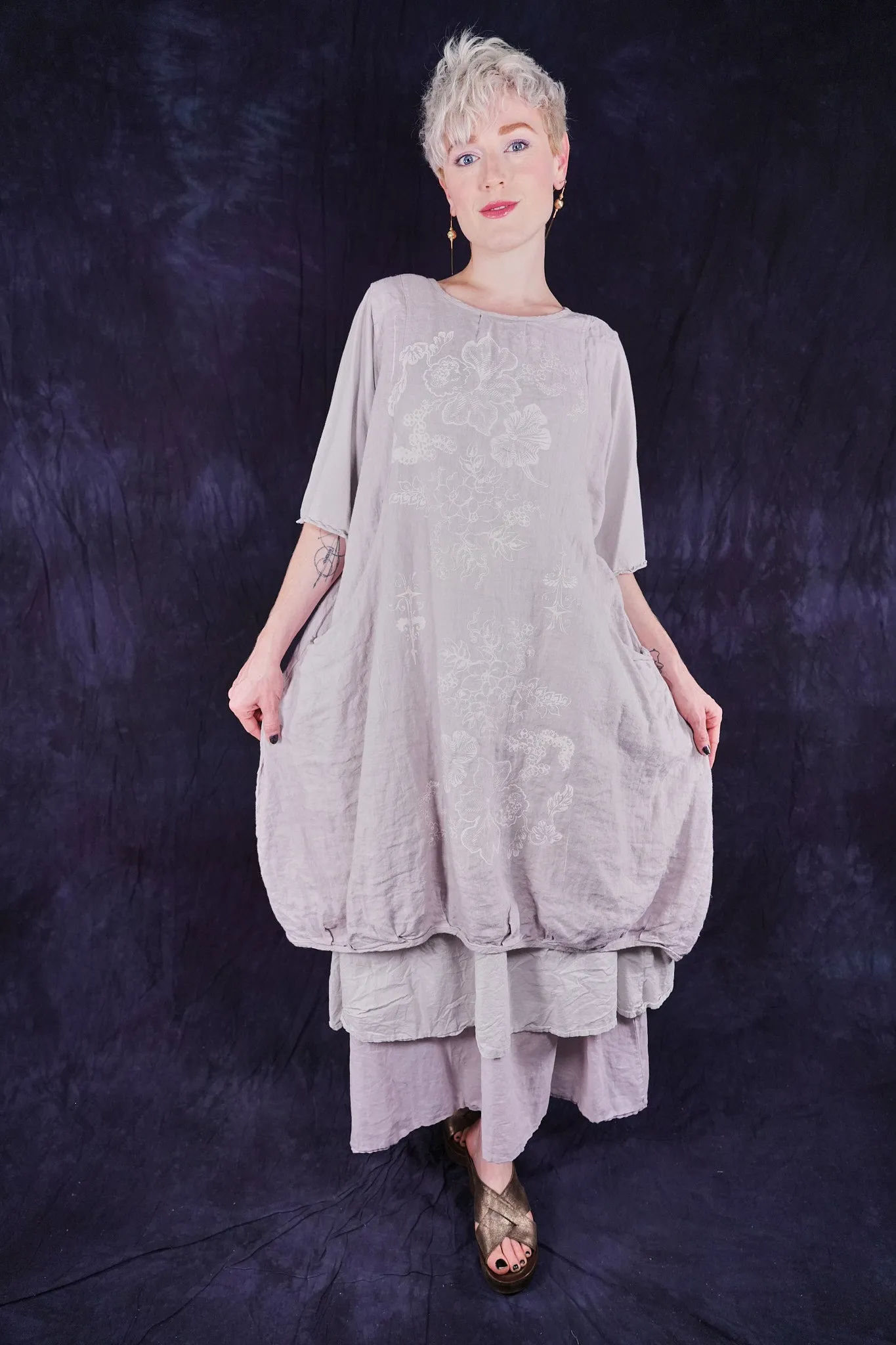 7256 Frenchtown Studio Dress Rice Paper-P