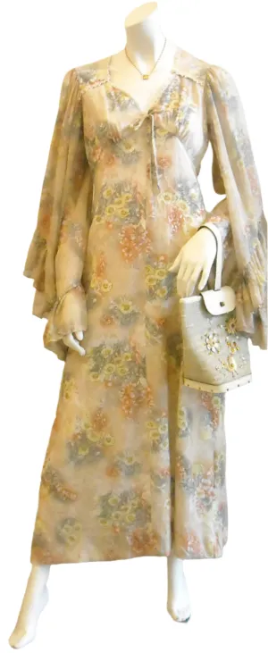 A Boho Autumn Vintage Dress