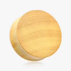 A Pair of Jackfruit Wood Double Flared Plug