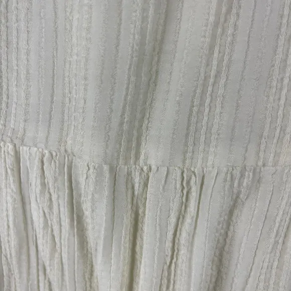 Able Jane Maxi Dress Womens 2x Ivory Antique White Long Sleeve Boho Peasant