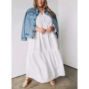 Able Jane Maxi Dress Womens 2x Ivory Antique White Long Sleeve Boho Peasant