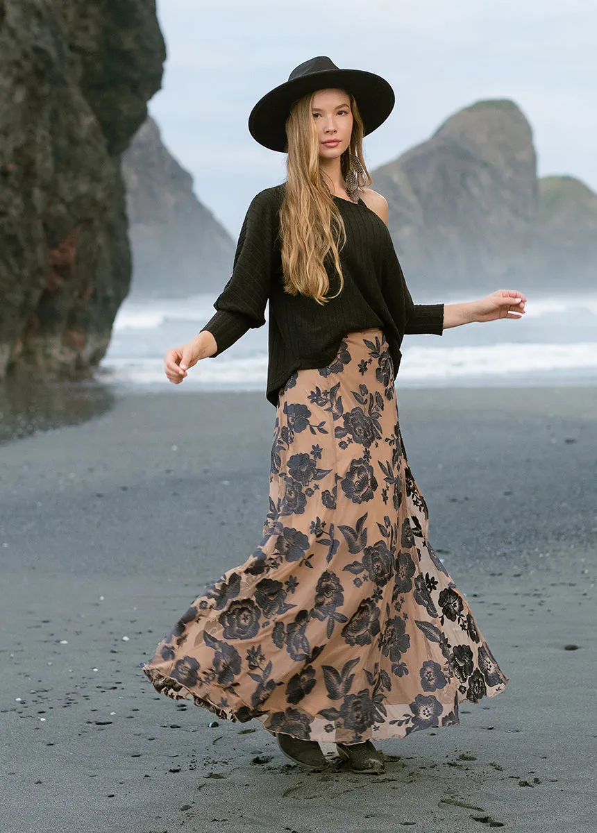Allurah Skirt in Charcoal