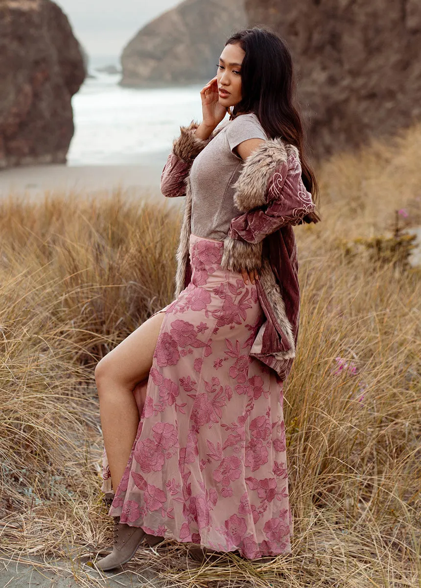 Allurah Skirt in Raisin