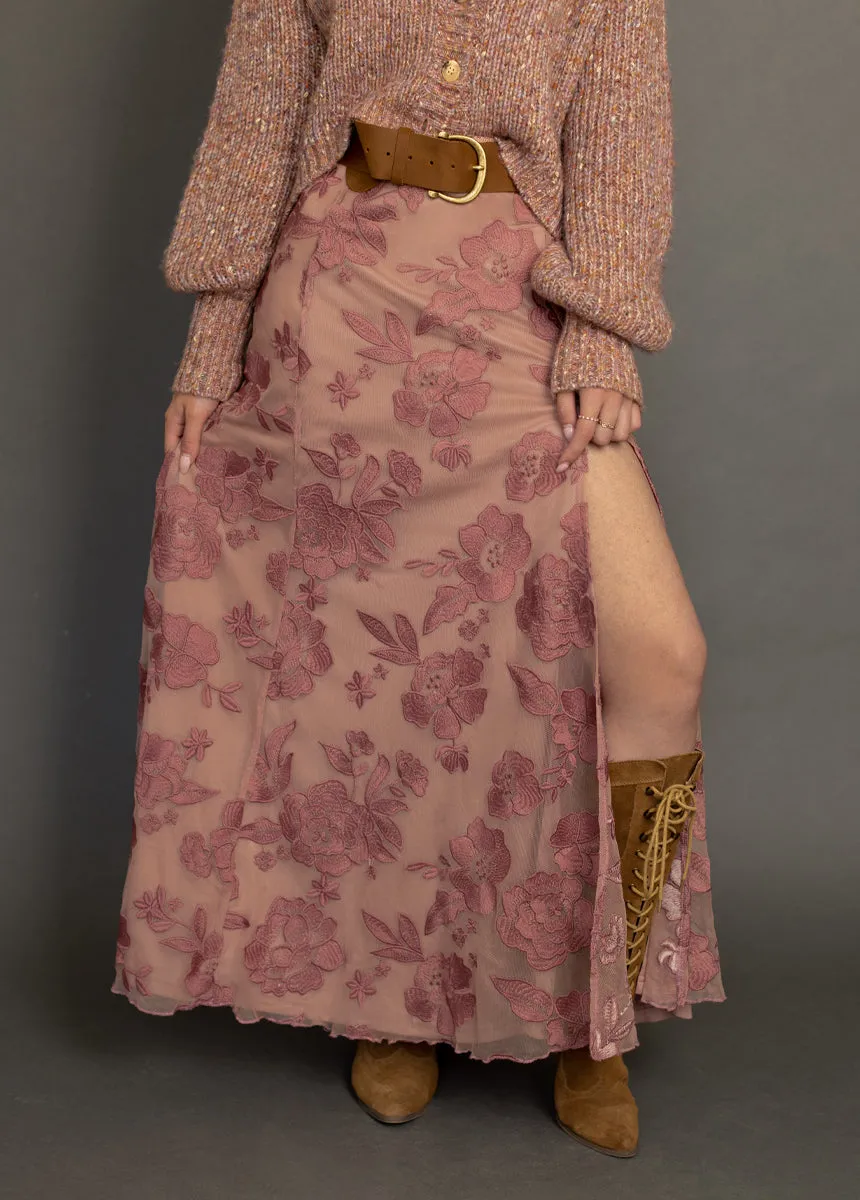 Allurah Skirt in Raisin