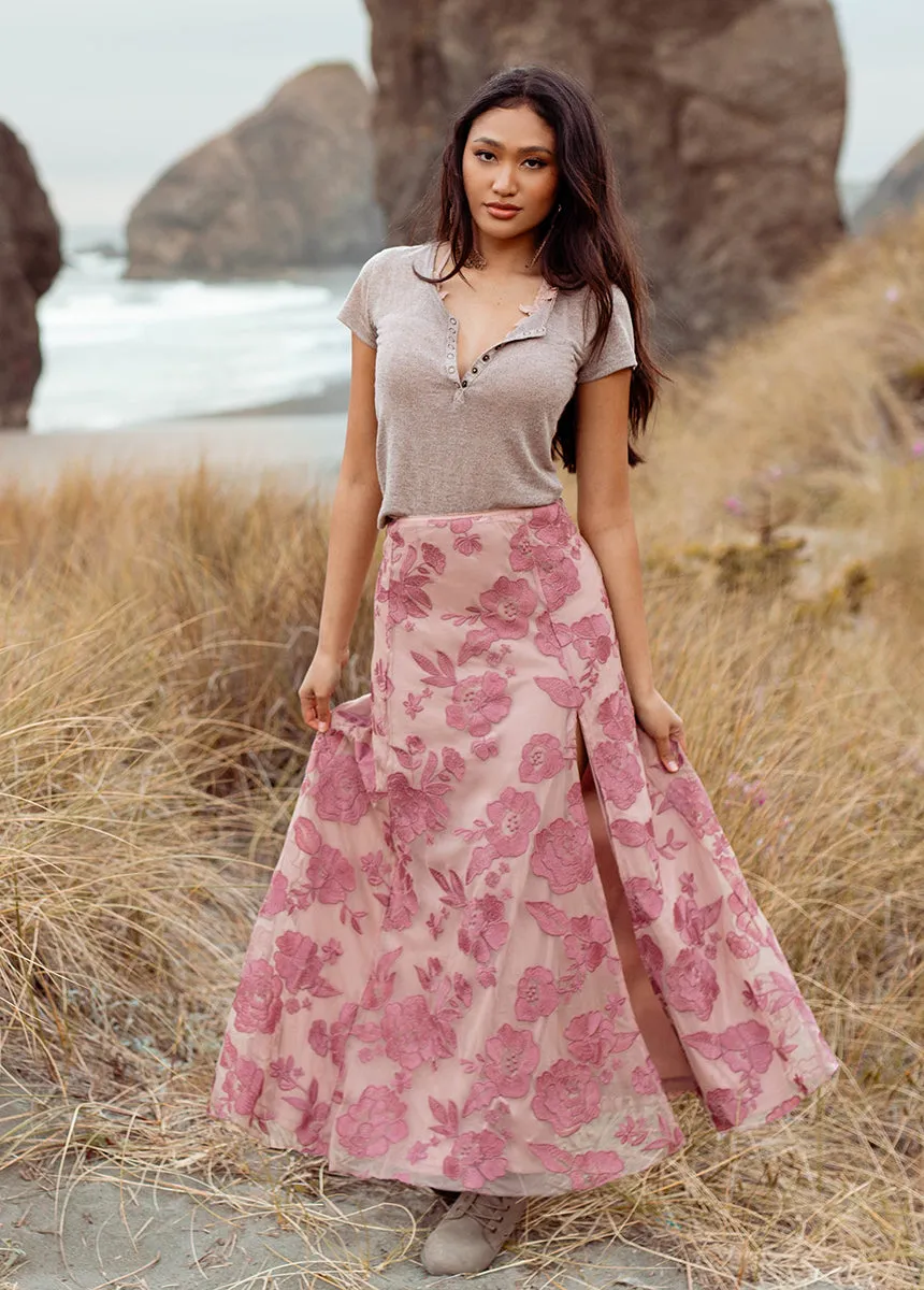 Allurah Skirt in Raisin