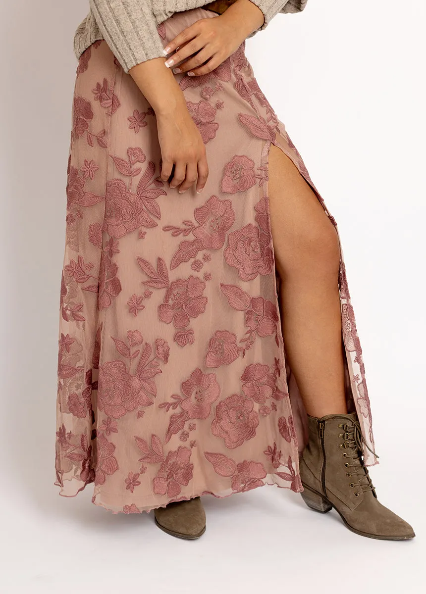 Allurah Skirt in Raisin