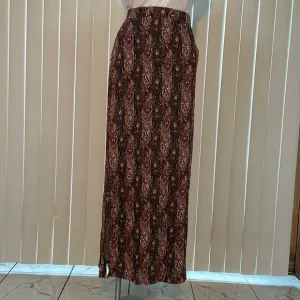 AMERICAN EAGLE Paisley Pencil Maxi Skirt With 2 High Slit Size XXL