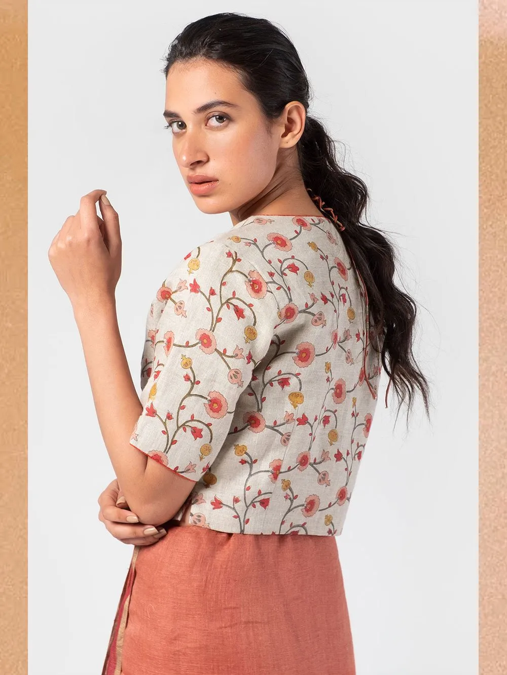 Anavila  I   pink-floral-summer-blouse