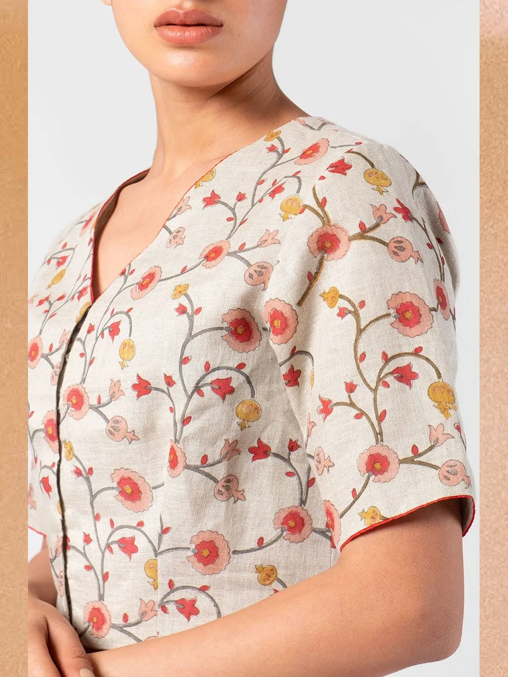 Anavila  I   pink-floral-summer-blouse