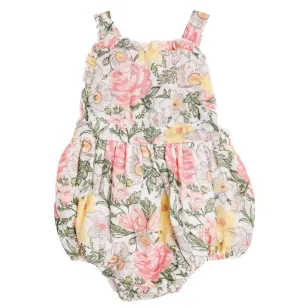 Angel Dear Traditional Floral Muslin Ruffle Bib Bubble