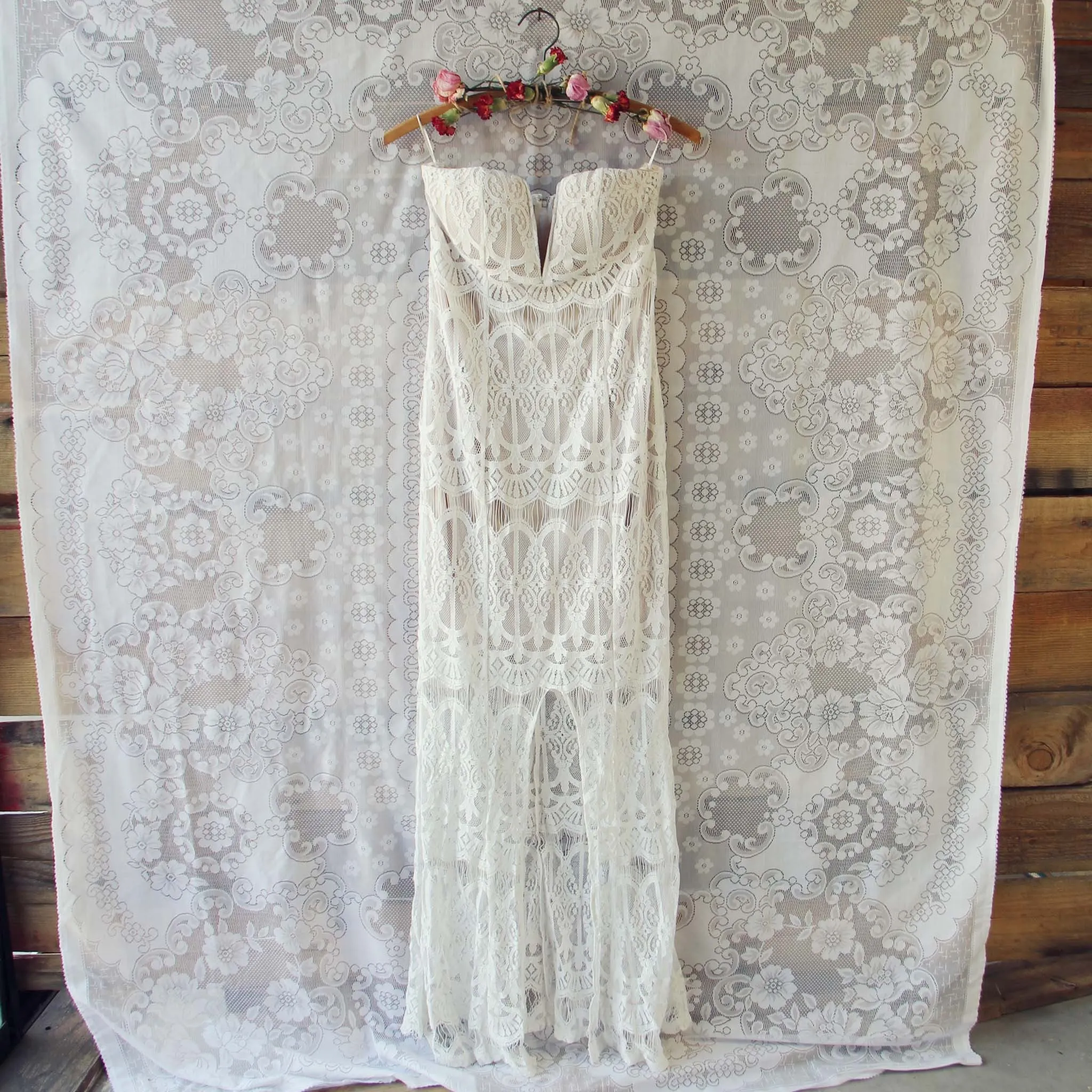 Angelic Lace Maxi Dress