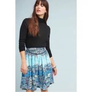 Anthropologie 52 Convertions Limited Edition Colloquial A-line Skirt Size 0