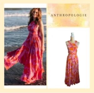 🏵Anthropologie / able the label Rumi Halter Maxi Dress. Size S