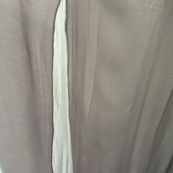 Anthropologie light gray skirt pleated