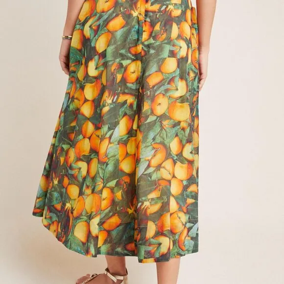 Anthropologie Maeve Summer Orchard Midi Skirt