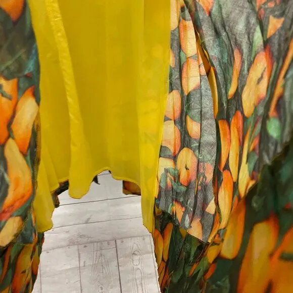 Anthropologie Maeve Summer Orchard Midi Skirt