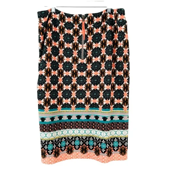 Anthropologie Maeve Tearoom Pencil Stretch Skirt Size XL