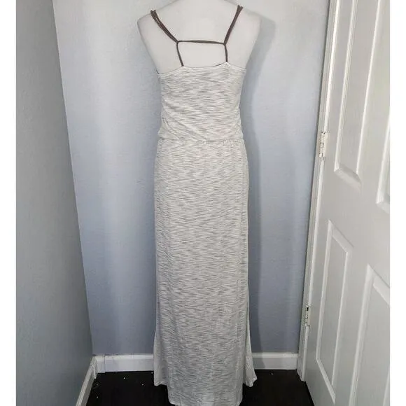Anthropologie Womens Deletta White Burnout Maxi Dress Beach Boho Festival MED