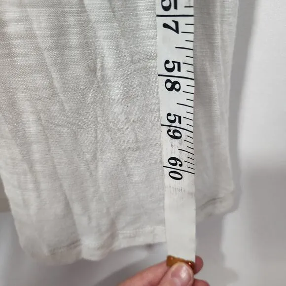 Anthropologie Womens Deletta White Burnout Maxi Dress Beach Boho Festival MED