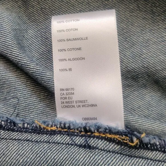 Anthropologie Pilcro and the Letterpress Denim Skater Mini Skirt Size 00 NWT