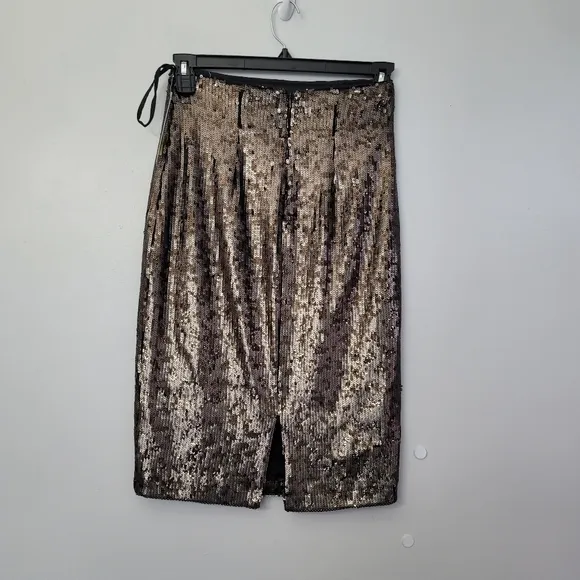 Antonio Melani Fay Stretch Sequin Straight Pencil Cocktail Party Skirt