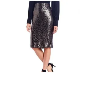 Antonio Melani Fay Stretch Sequin Straight Pencil Cocktail Party Skirt