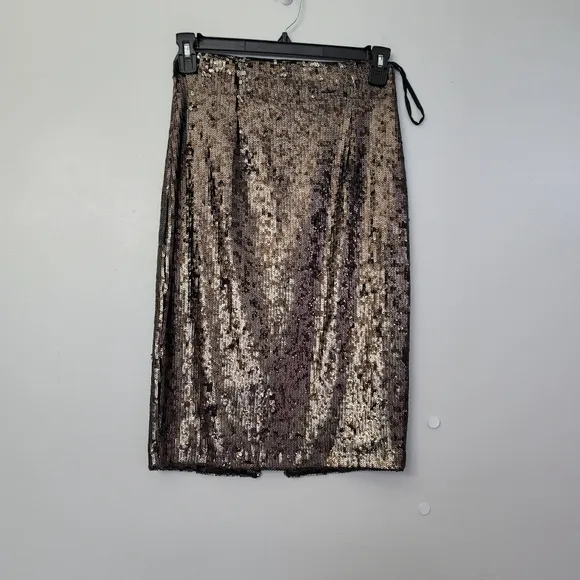 Antonio Melani Fay Stretch Sequin Straight Pencil Cocktail Party Skirt