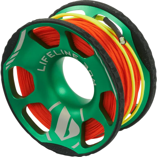 Apeks Lifeline Spool w/ bolt snap - Size: MD/30 M