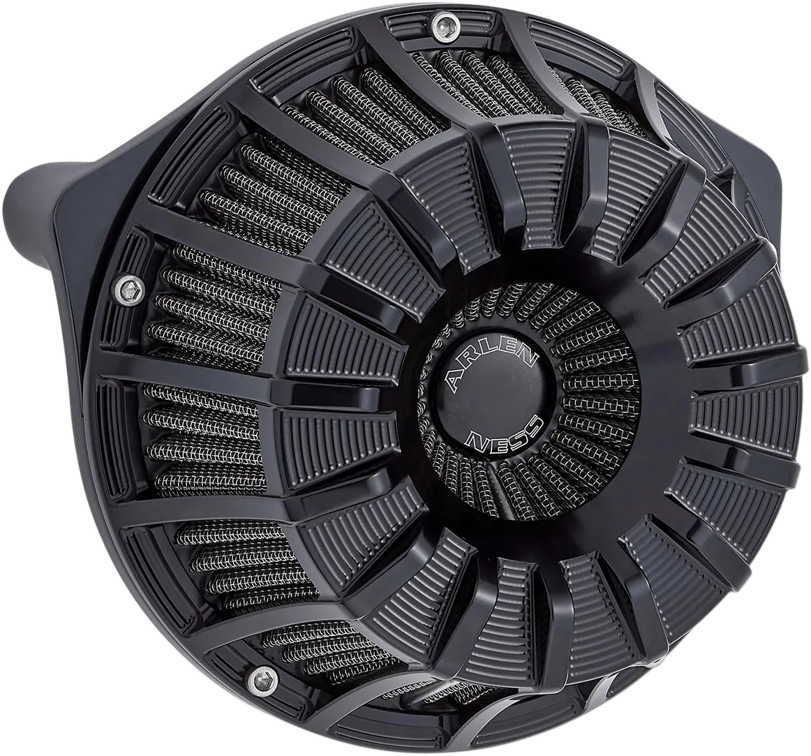 Arlen Ness 18-997 Inverted Series Air Cleaner Kit - 15-Spoke - Black