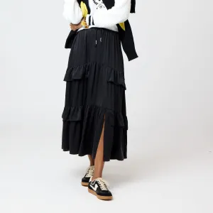 Athena Maxi Silk Skirt