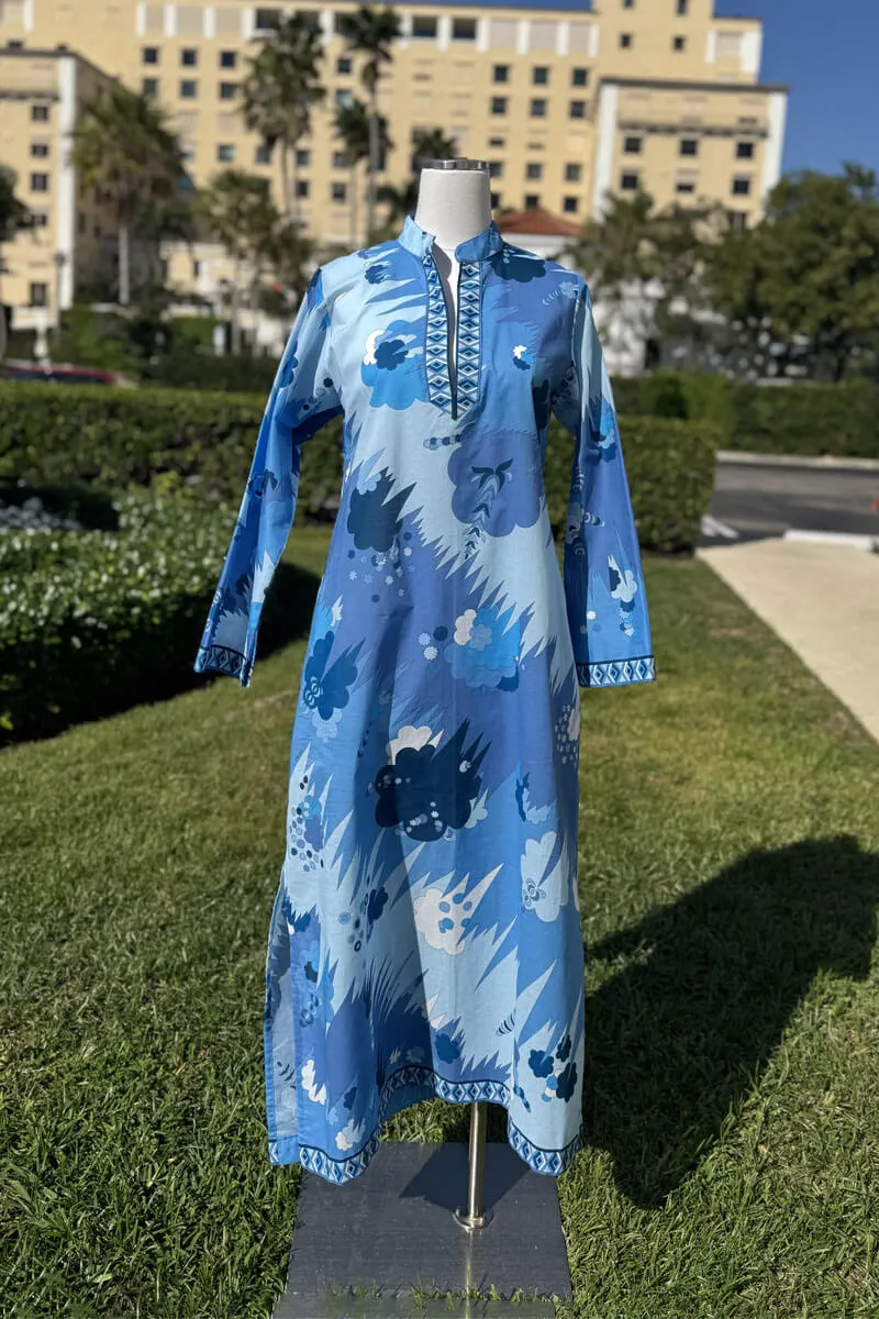 Averardo Bessi Cotton Maxi Dress in Drop 010