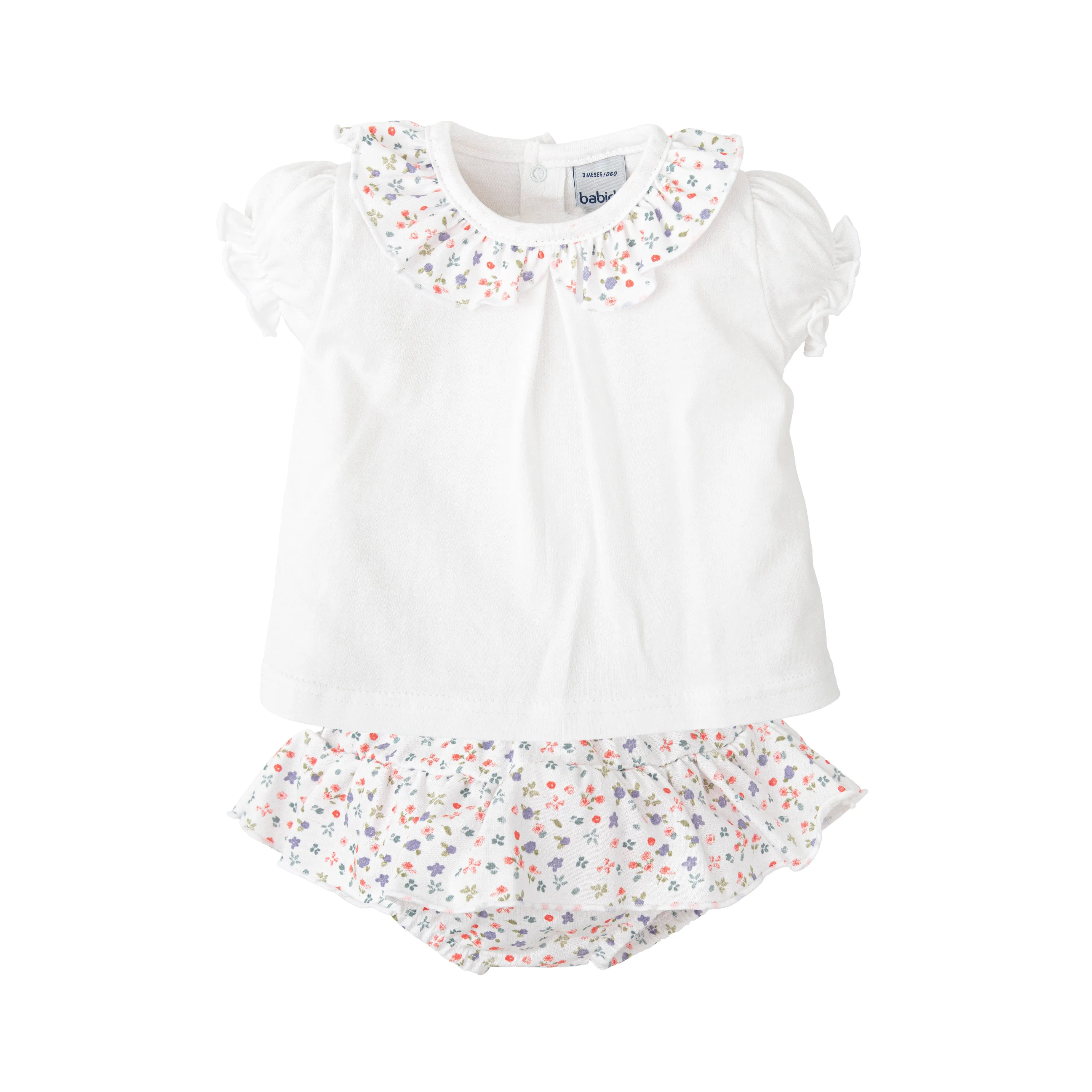 Babidu Luciernaga Top & Bloomers Set - White Floral