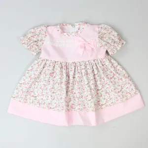 Baby Girl Summer Dress - Floral Design Pink