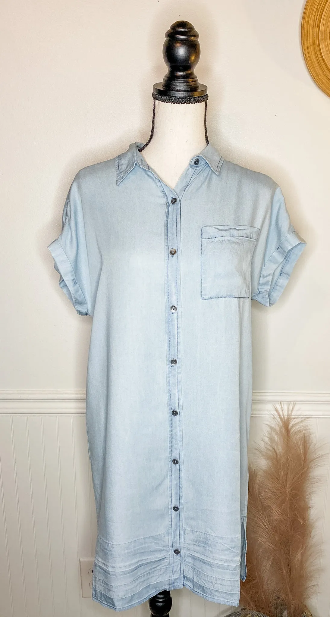 Back To Basics Chambray Dress