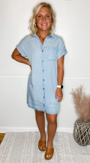 Back To Basics Chambray Dress