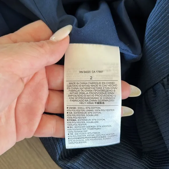 Banana Republic Navy Blue Mini Skirt NWT