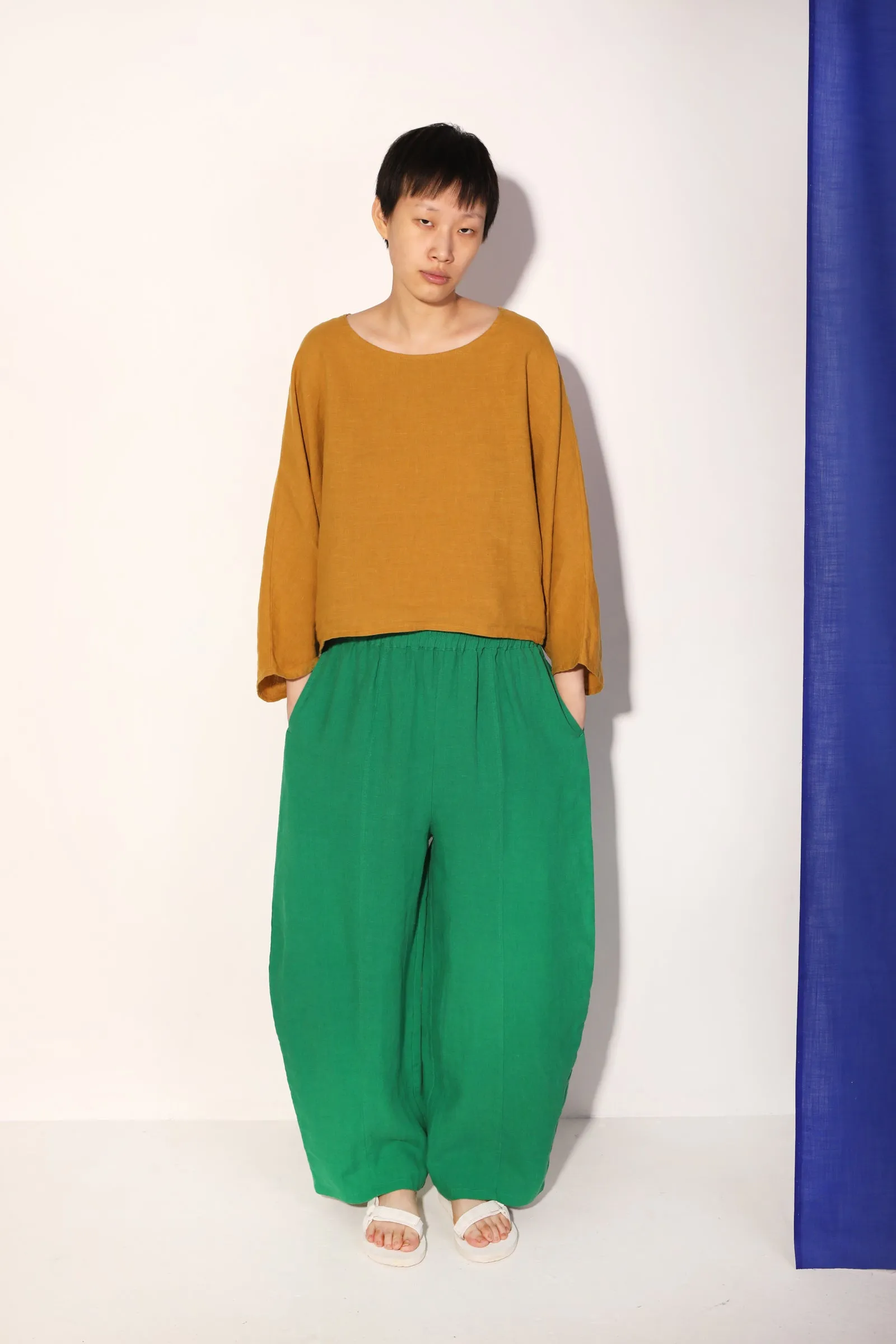 Basic Linen Trouser Grass