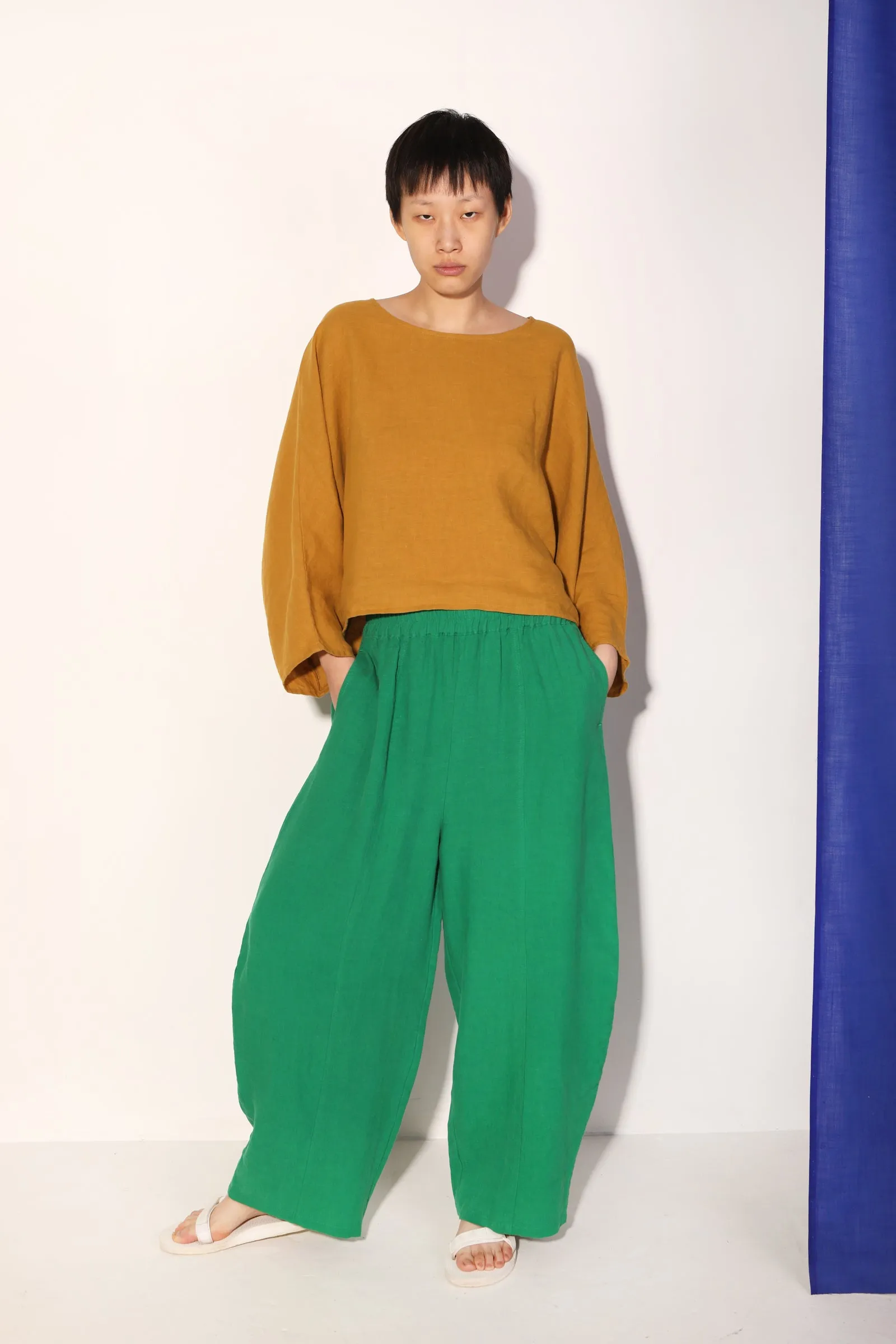Basic Linen Trouser Grass