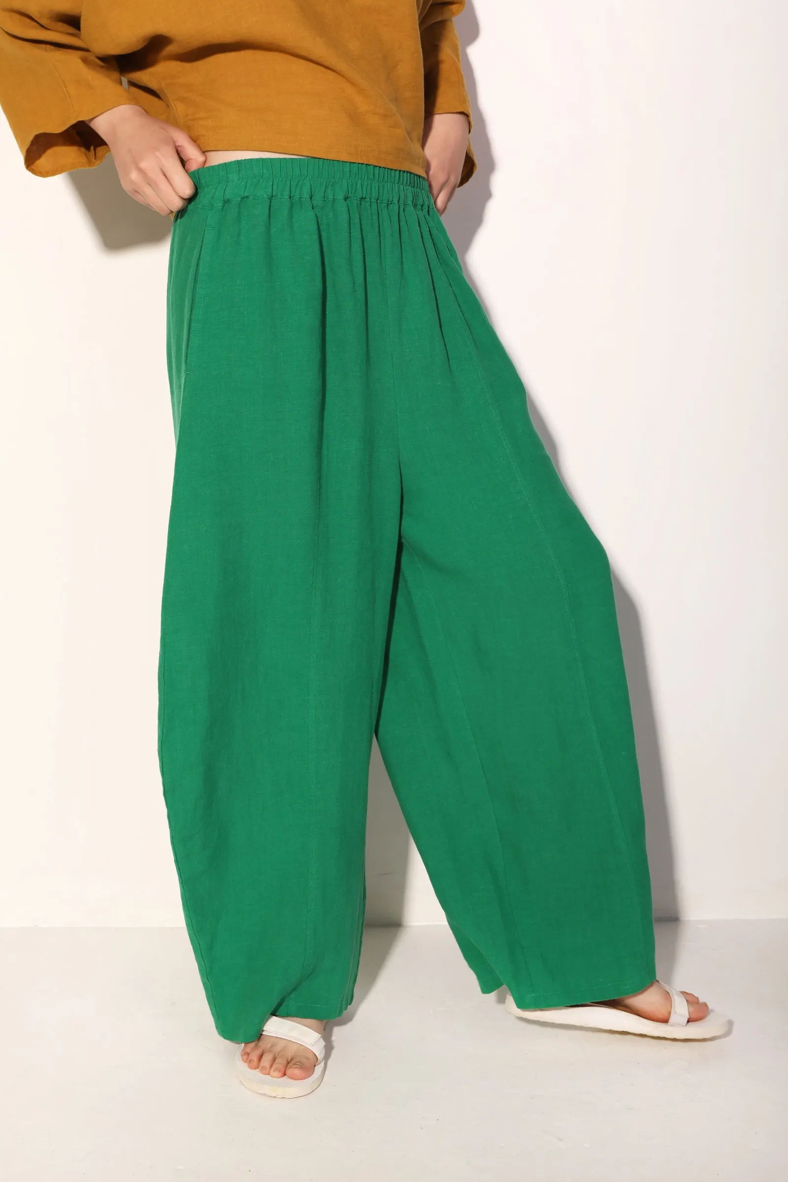 Basic Linen Trouser Grass