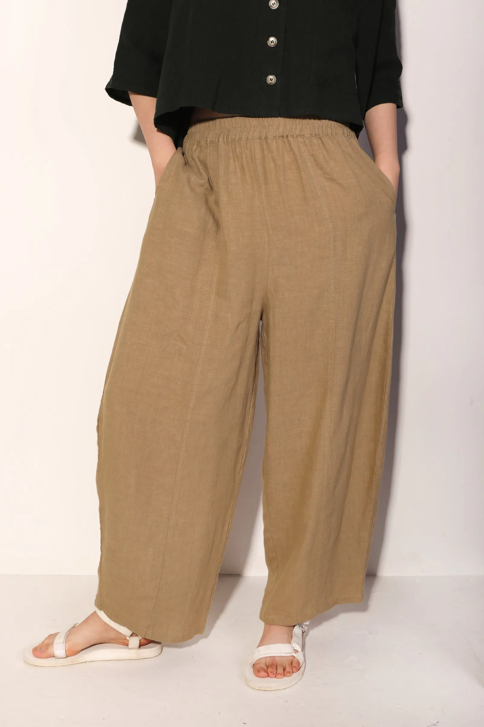 Basic Linen Trouser Stone